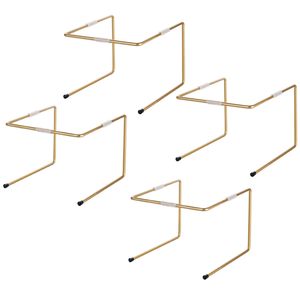 Decorative Metal Serving Platter Rectangular Multi Tier <b>Trays</b> Appetizers Snacks Desserts Elegant <b>Buffet</b> and Party Display Stand - Product Image 3