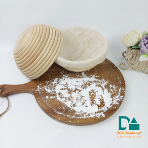 Panier à pain rond en rotin en gros pour la cuisson écologique, échantillons gratuits, diamètre personnalisable, marché européen - Product Image 6