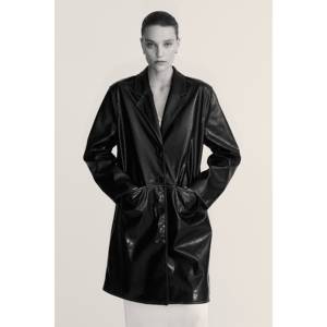 Abrigos Clásicos y Modernos para Mujer, Cuello Alto, Cierre de Cremallera, Estampado con Logotipo, Tejido Impermeable, Rayas Variadas para Otoño - Product Image 1