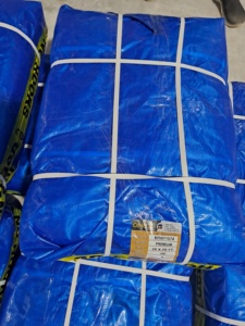 Super fort personnalisé taille HDPE bâche maille tissu traité aux UV imperméable résistant à la déchirure plaine style haut GSM - Product Image 2