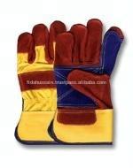 Gants de travail en cuir de grain de meilleure qualité 707 Gants de travail en cuir de gréeur canadiens du Pakistan Gants de gréement à usage quotidien - Product Image 5