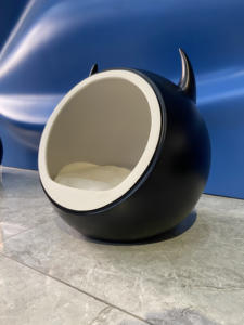 Nido de gato en forma de pequeño <span class=keywords><strong>diablo</strong></span> de lujo, muebles modernos para mascotas, casa para gatos para decoración de interiores - Product Image 6