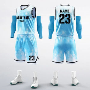 Maillot de basket-ball personnalisé personnalisable pour hommes 100% uniformes de basket-ball en maille de polyester uniformes de basket-ball respirants - Product Image 2