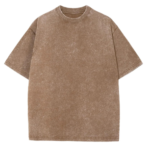 เสื้อยืดวินเทจสำหรับผู้ชายฟอกสีผ้าฝ้าย100% ซักเป็นกรดเสื้อยืดแขนสั้นสำหรับผู้ชาย - Product Image 5