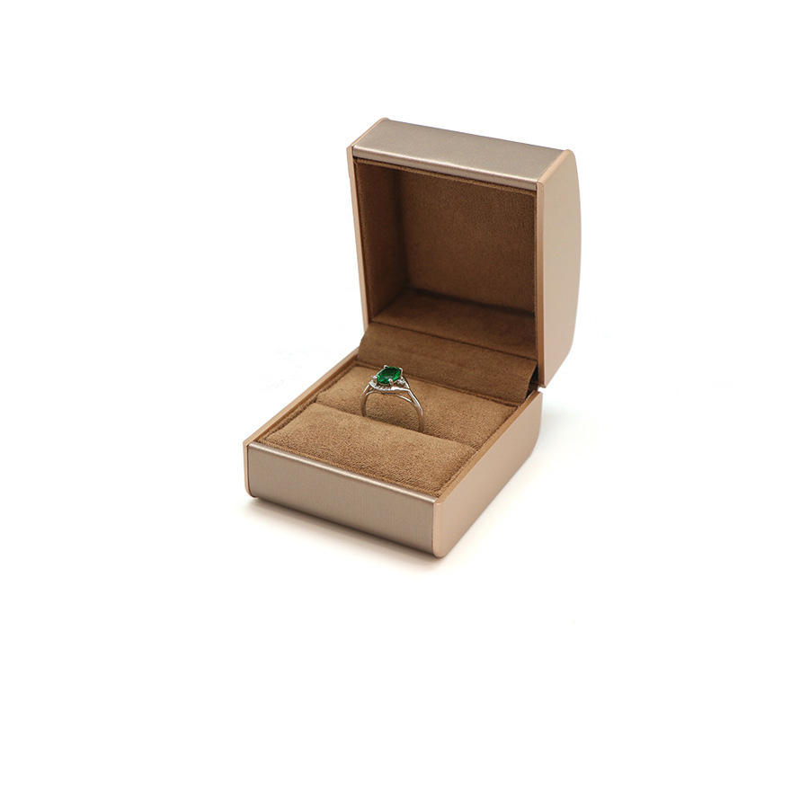 Gold Single Ring Box - 6*7*5cm
