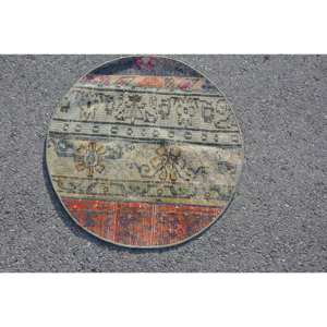 Alfombra de lana turca moderna Vintage de 220 pies cuadrados, Beige sobre Beige, área grande con respaldo de látex de tejido plano para decoraciones de sala de estar - Product Image 3