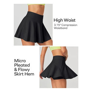 Pocket High Waist Breathable Womens <b>Sports</b> <b>Skirt</b> Gym Yoga Mini <b>Skirt</b> Quick Dry Eco-Friendly Tennis <b>Skirt</b> - Product Image 2