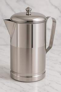 Polished Finish Stainless Steel <b>Pitcher</b> Modern Design Dishwasher Safe for Milk Water Juice Presentation Home Commercial Settings - Product Image 5