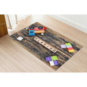 Train Printed <b>Rug</b> - Boy Room <b>Rug</b>, Easy To Clean, <b>Non</b> <b>Slip</b>,Luxury Velvet <b>Rug</b> - Product Image 1