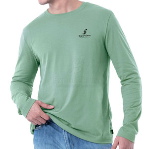 T-shirt à manches longues pour hommes de haute qualité fabriqué au Pakistan Design simple Tissu confortable idéal pour le streetwear - Product Image 4