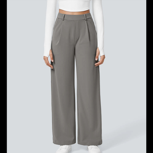 Pantalones Vaqueros Anchos de Lona para Mujer, Transpirables, Ecológicos, a la Moda, al por Mayor, OEM, Personalizados, Corte Regular, Casuales - Product Image 2