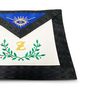 Tablier maçonnique avec motif de broderie personnalisé Tablier ASSR de rite écossais au 4e degré Vente en gros - Product Image 3