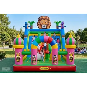 Parque Inflable Grande para Exteriores con Tobogán de 10x6x7 Pies, Mini Casa de Brinco - Product Image 3
