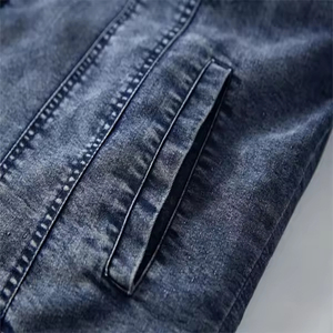 Top Selling High Quality <b>Men</b> <b>Denim</b> <b>Jackets</b> Wholesale Custom Street Wear Winter Stand Breathable Quick Dry Custom Made High - Product Image 6