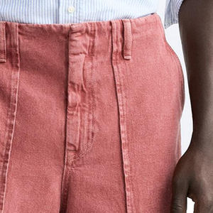 Venta al por mayor de pantalones cortos de hombre lavados de color de talla grande con logotipo personalizado pantalones cortos vaqueros holgados con bolsillo de verano para Hombre Pantalones cortos cargo de moda vintage para hombre - Product Image 4