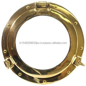 ที่มีคุณภาพสูงทองเหลือง Porthole กระจกโลหะใหม่ Porthole กระจกสำหรับตกแต่งบ้านใหม่ผนังกระจกในราคาขายส่ง - Product Image 4