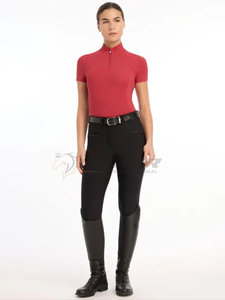 Capa Base ligera de ajuste elástico para mujer, camisa de entrenamiento transpirable que absorbe la humedad para montar a caballo, capas Base para montar - Product Image 3