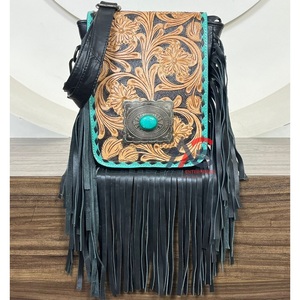 Nouveau sac à bandoulière en cuir véritable fait à la main, vente en gros d'usine, nouveau sac à main de style occidental pour femmes - Product Image 1