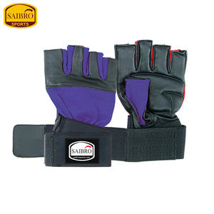 Gants professionnels unisexes en cuir de vachette à demi-doigts pour le sport et l'entraînement cycliste pour hommes et femmes - Product Image 2