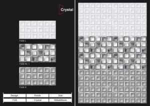 Carreaux muraux en céramique 300x600mm pour maison moderne, salle de bain, cuisine, finition brillante mate effet sucre pour décoration murale - Product Image 3