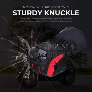 Nuevo estilo Diseño personalizado Guantes de moto de cuero Fabricación profesional Guantes de moto - Product Image 5