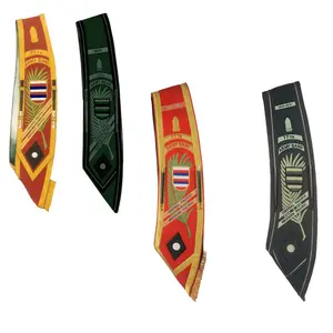 OEM/ODM High Quality Ceremonial Wholesale Uniform Belt Waist Royal Sashes with Tassels Handmade Embroidered