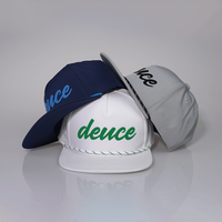 Vietnam usine chapeau OEM ODM haute qualité 5 panneau plat Bill Baseball Snapback casquette fait Vietnam coton Polyester caoutchouc Golf corde
