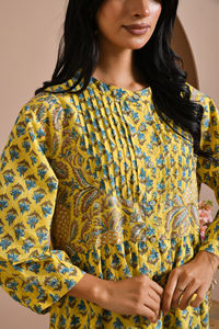 Jaipur <b>Block</b> <b>Print</b> Cotton Dress Custom Label Tiered Style Dress Custom Label Women Apparel Supplier India OEM Production - Product Image 5