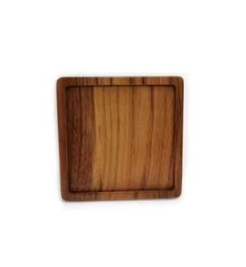 ELEGANT DESIGNS WC108 Square <b>Black</b> Acacia Wood Tea <b>Coasters</b> Set-Eco-Friendly Custom Logo Durable Tabletop <b>Coasters</b> for - Product Image 5
