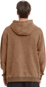 Sweat à capuche délavé à l'acide pour hommes et femmes sweat à capuche en coton vintage surdimensionné unisexe sweats épais en éponge pour hommes 2025 vente en gros - Product Image 3