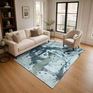 <b>RUGS</b> DEPOT LXDP-0855 Wholesale Multicolor Neutral Modern Vintage Digital Printed Machine Washable Chenille Area <b>Rug</b> <b>Non</b> <b>Slip</b> - Product Image 2