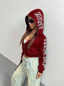 Sudaderas con Capucha de Primera Calidad Unisex con Pedrería, Estampado de Invierno para Mujer, Logotipo Frontal, 100% Algodón Canvas, Ligeras, Hechas a Medida - Product Image 3