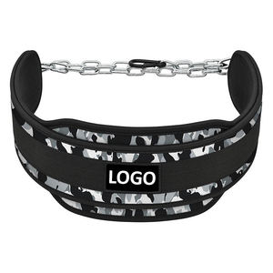 Cinturón de Neopreno de Alta Calidad con Cadena de Acero y Logotipo Personalizado, Cinturón de Ejercicio Unisex para Gimnasio, Fitness, Levantamiento de Pesas - Product Image 4