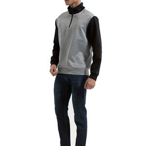 Nouveautés Sweatshirts à demi-fermeture éclair pour hommes Meilleure qualité de tissu mélangé en coton personnalisé Bon design pour l'hiver - Product Image 4