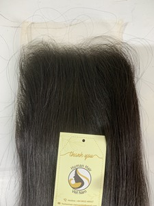 Perruque Lace Closure lisse brésilienne — couleur naturelle, cheveux bruts de haute qualité, Swiss Lace HD, cheveux lisses, prix d'usine - Product Image 6