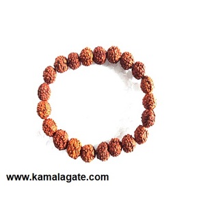 Gemstone 8 mm Beaded Love Style Elastic <b>Bracelets</b> Handmade with Natural Aquamarine Semi-Precious Stone Crafts Direct - Product Image 5