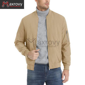Bomber Jacket Veste décontractée coupe-vent Outwear Veste pour homme Coupe-vent léger avec 5 poches Streetwear Vêtements - Product Image 2