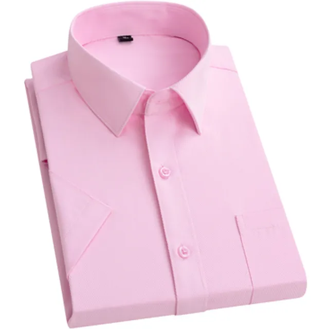 wholesale Men's Four Way Stretch Custom Design Dress Shirts Elastic Spandex Shirts For Men