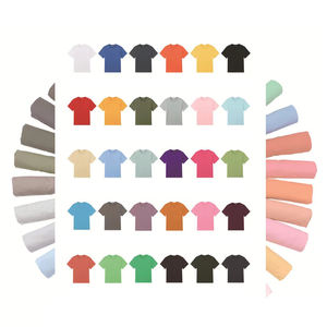 Alta calidad verano 230gsm 100% algodón personalizado hombres camiseta insertar manga de gran tamaño choque manga corta Camiseta para hombres - Product Image 6