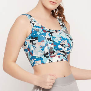 Sujetador deportivo de estilo sencillo para mujer, ropa deportiva hecha en fábrica de la mejor calidad para entrenamiento, talla grande, ligero, estampado único sin costuras - Product Image 2