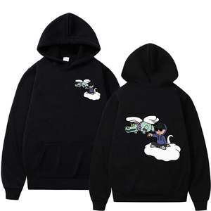 Hot Selling Custom Print 100% Cotton Heavyweight Puff Print Pullover Hoodies High Quality Men's Hoodies - Product Image 6