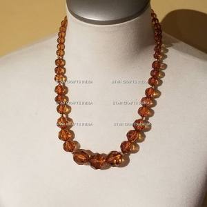 ล่าสุดทําด้วยมือคุณภาพดีที่สุดขัดเงาสวยแฟชั่นเรซิ่นสร้อยคอทองเหลืองแฟชั่นเครื่องประดับสําหรับผู้หญิงจากอินเดีย - Product Image 4