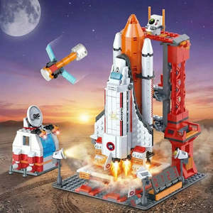 ชุดประกอบจรวดอวกาศ DIY ขนาด 1:72 ตัวต่อพลาสติกสำหรับเด็กอายุ 5-7 ปี - Product Image 2