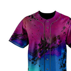 Jersey de béisbol de poliéster personalizado al por mayor de alta calidad, Jersey de softbol de talla grande con bordado de malla Vintage para jóvenes para hombres - Product Image 5