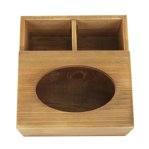 Distributeur de serviettes et de boîtes à mouchoirs en bois de noyer pour la cuisine à domicile - Product Image 3