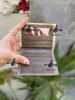 Dompet kartu ATM kulit sapi asli, dompet genggam gaya Barat Unisex, dompet koin