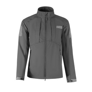 Tactical Canvas Jacket for Men Outdoor Winter Warm <b>Fleece</b> Waterproof Soft Shell Letter Pattern Stand Collar 2023 - Product Image 4