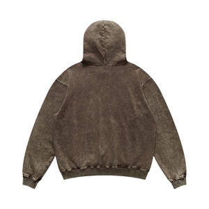 2024 sudadera de algodón pesado 100% de alta calidad personalizada para Hombre Sudaderas con capucha de lavado ácido - Product Image 3