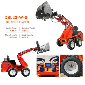 DIG-BOY CE Certified Diesel Engine Powered <strong>Compact</strong> Seated Cheap Mini Skid Steer Front Loader Fully Hydraulic System 4x4 Wheel - Product Image 4