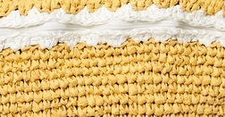 Sac à bandoulière pour femme, style bohème vintage, crochet léger, écologique, couleur jaune unie, ouverture supérieure, portable, pour un usage quotidien estival - Product Image 3